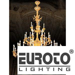 Đèn chùm nến Ø1650*H2350+500 - E14*18 đồng nguyên chất