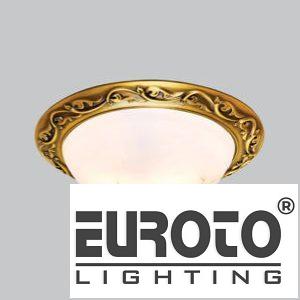 Đèn ốp trần đồng chao thủy tinh Ø310 - 24W - LED 3 CĐ