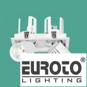 Đèn âm trần chiếu điểm Ø210*W110*H120 - COB 20W*2 Khoét Lỗ Ø190*H95