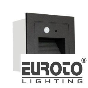 Đèn âm trần cầu thang Vuông cảm biến COB 2W-IP65, Ø88*W50 Khoét Lỗ Ø70