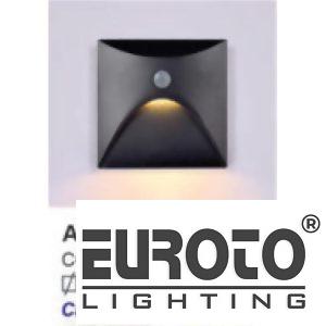 Đèn âm cầu thang vuông cao cấp COB 3W - IP65 - Ø86, khoét lỗ Ø60 - vỏ đen