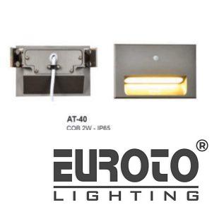 Đèn âm cầu thang vuông cao cấp COB 2W - IP65 - L120*W30*H75, khoét lỗ Ø105*H65