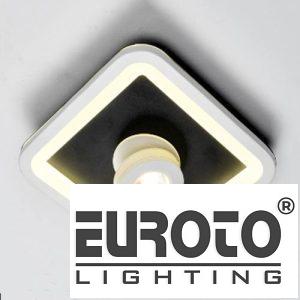 Đèn ốp trần vuông trang trí Ø220*H55, 12W+5W