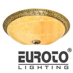 Đèn ốp trần đồng nguyên chất Ø370, LED 18W*2 - Ánh Sáng Vàng