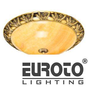 Đèn ốp trần đồng nguyên chất Ø400, LED 18W*2 - Ánh Sáng Vàng