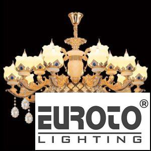 Đèn chùm nến hợp kim, Chao đá Ø950*H650, E14*15 LED