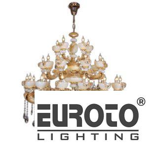 Đèn chùm phong thủy hợp Kim xi mạ, Đá bạch ngọc Ø1500*H1500, E14*30 LED