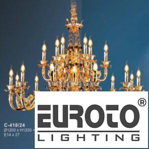 Đèn chùm nến Ø1200*H1200 + 500 - E14*27