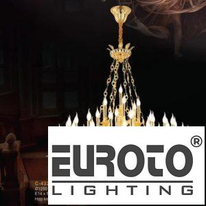 Đèn chùm nến hơp kim xi vàng Ø1250*H1150+500 - E14*55 + LED