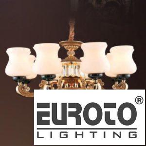 Đèn chùm nến hơp kim xi mạ Ø800*H600+500 - E14*8