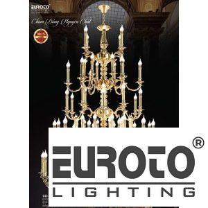 Đèn chùm nến đồng Ø1220*H820+500 - E14*78 đồng nguyên chất