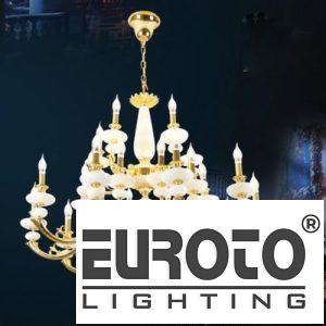 Đèn chùm nến đồng Ø1010*H860+500 - E14*25+ LED đồng nguyên chất - xi vàng