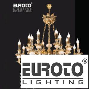 Đèn chùm nến đồng Ø880*H780+500 - E14*16 + LED đồng nguyên chất - xi vàng