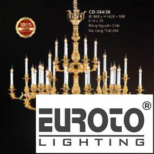 Đèn chùm đồng Ø1600*H1420+500 - E14*35 đồng nguyên chất