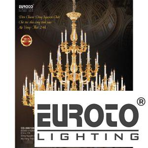 Đèn chùm đồng Ø2050*H2500+500 - E14*115 đồng nguyên chất