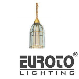 Đèn thả đồng Ø210*H360+500 - E27*1 - đồng nguyên chất