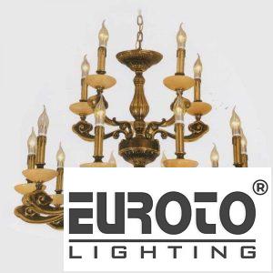 Đèn Chùm Đồng Nến Ø880 x H900