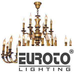 Đèn Chùm Đồng Nến Ø1050 x H1100