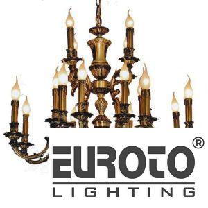 Đèn Chùm Đồng Nến Ø850 x H700