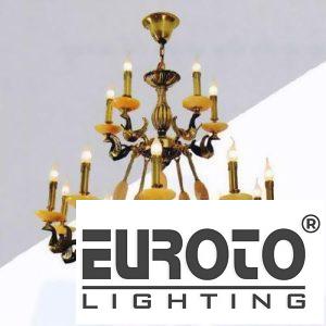 Đèn Chùm Đồng Nến Ø900 x H900