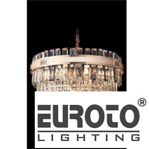 Đèn chùm pha lê Ø600 x H350 E14*11- Pha Lê K9 - có đính khảm xà cừ