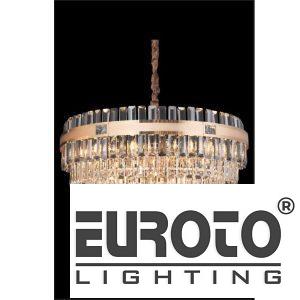 Đèn chùm pha lê Ø800 x H400 - E14*18 - Pha Lê K9 - có đính khảm xà cừ