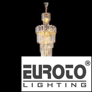 Đèn chùm pha lê Ø550 * H1800, E14*33, Thẻ Pha Lê K9