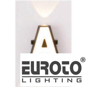 Đèn vách chữ cái alphabet ánh sáng vàng