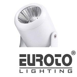 Đèn chiếu cảnh quang Ø75*90*H170, COB 10W, Ánh sáng trắng & vàng, vỏ trắng