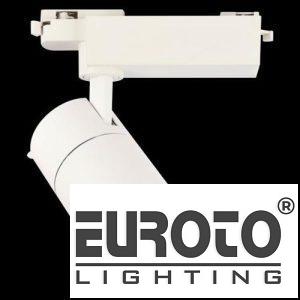 Đèn Chiếu Điểm Thanh Ray Ø60*L135*H160-COB 12W, Ánh sáng trắng & vàng, vỏ trắng