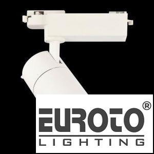 Đèn Chiếu Điểm Thanh Ray Ø80*L150*H190-COB 20W, Ánh sáng trắng & vàng, vỏ trắng