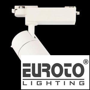 Đèn Chiếu Điểm Thanh Ray Ø80*L170*H220-COB 30W, Ánh sáng trắng & vàng, vỏ trắng