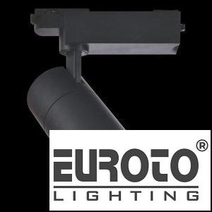 Đèn Chiếu Điểm Thanh Ray Ø50*L100*H140-COB 7W, Ánh sáng trắng & vàng, vỏ đen