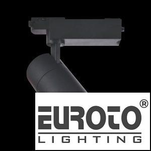 Đèn Chiếu Điểm Thanh Ray Ø80*L150*H190-COB 20W, Ánh sáng trắng & vàng, vỏ đen