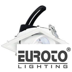 Đèn âm trần vuông chiếu điểm Ø112*H95 - COB 12W, Khoét Lỗ Ø95