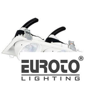 Đèn âm trần vuông chiếu điểm L210*W112*H95 - COB 12W*2, Khoét Lỗ L190*W95