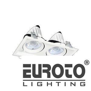 Đèn âm trần vuông chiếu điểm L250*W138*H120 - COB 18W*2, Khoét Lỗ L230*W120