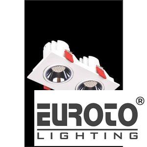 Đèn âm trần vuông L210 x W106 x H77 COB 18W x 2