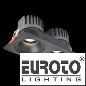 Đèn âm trần vuông L216*W115*H83 - COB 20W*2 - Khoét lỗ L200*W95 - ánh sáng trắng/ vàng/ trung tính