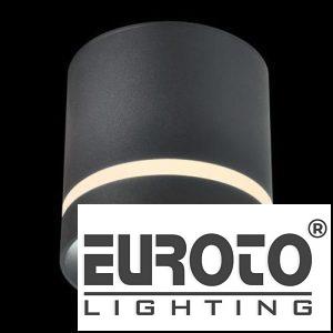 Đèn lon ốp trần Ø85*H90, COB 10W - ánh sáng trắng, vàng, trung tính vỏ đen