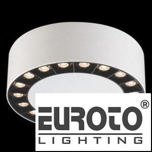 Đèn Lon ốp nổi Ø202 x H70- 4000K + 6000K - 36W Osram 45° vỏ trắng