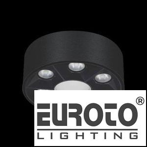 Đèn Lon ốp nổi Ø73 x H59- 4000K + 6000K - 10W Osram 45° vỏ đen