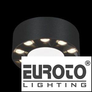 Đèn Lon ốp nổi Ø95 x H59- 4000K + 6000K - 15W Osram 45° vỏ đen