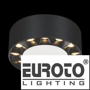 Đèn Lon ốp nổi Ø112 x H60- 4000K + 6000K - 20W Osram 45° vỏ đen