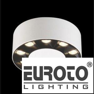 Đèn Lon ốp nổi Ø95 x H59- 3 màu - 9W Osram 45° vỏ trắng