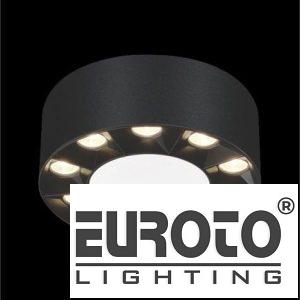 Đèn Lon ốp nổi Ø95 x H59- 3 màu - 9W Osram 45° vỏ đen