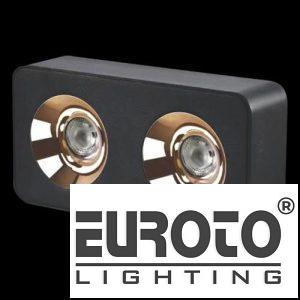 Đèn Lon ốp nổi L225*W115*H60- 3000K+4000K+6500K - 12W*2 Brigelux 24°