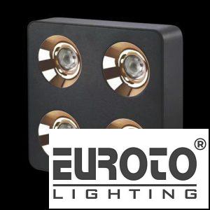 Đèn Lon ốp nổi L225*W225*H60- 3000K+4000K+6500K - 12W*4 Brigelux 24°