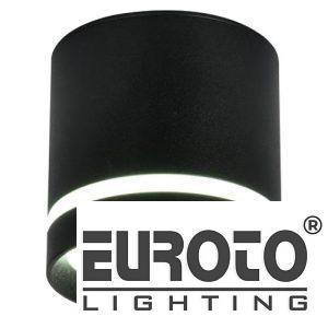 Đèn Lon Nổi Ø85*H85, SMD 9W- 3 Màu ánh sáng vỏ Đen