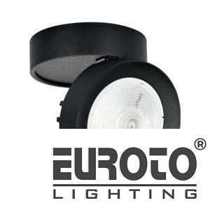 Đèn Lon Nổi Ø100*H60, COB 12W- Chip Bridgelux USA Vỏ Đen